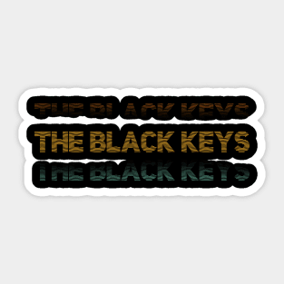 Distressed Vintage - Black Keys Sticker